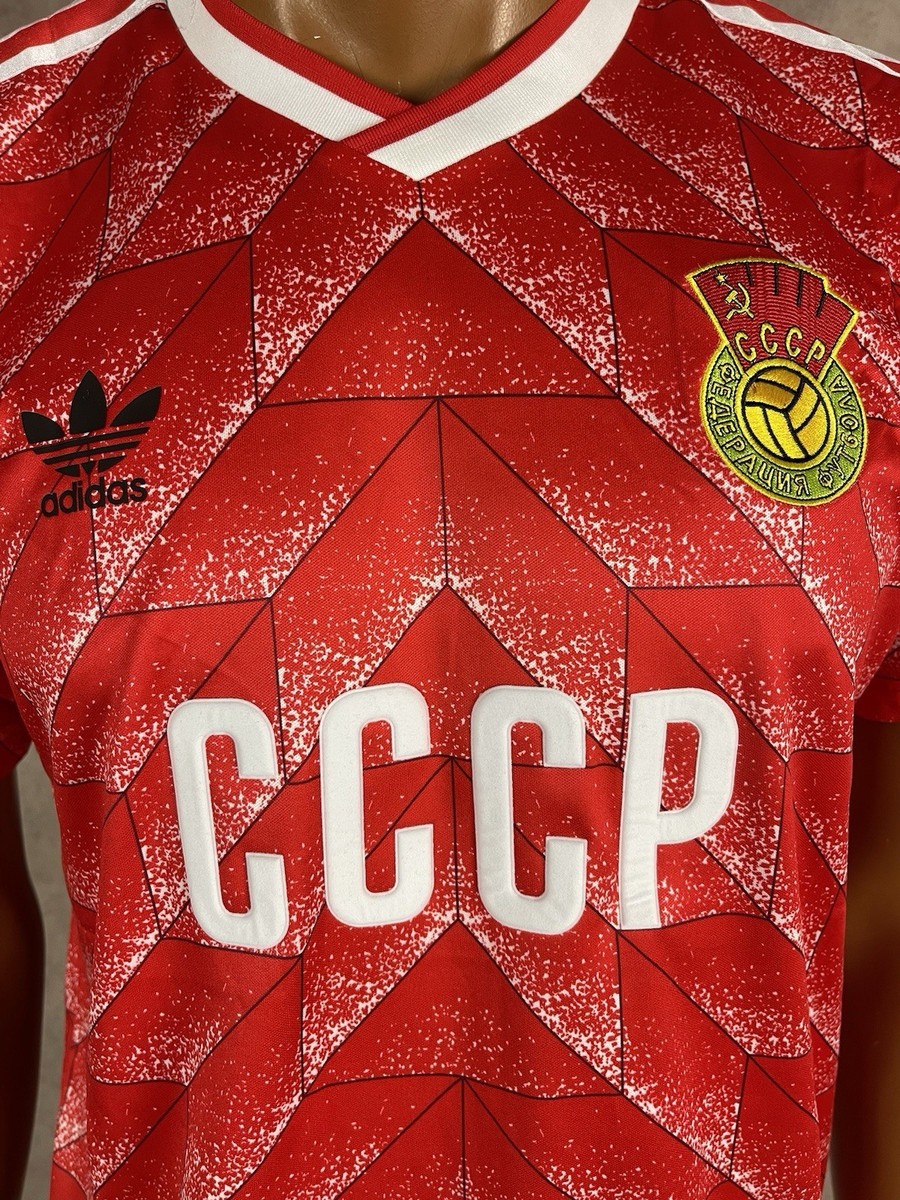 80s adidas CCCP サッカーTシャツ ソビエト連邦 VINTAGE Soviet Union Football Shirt 1988 Adidas Home CCCP USSR