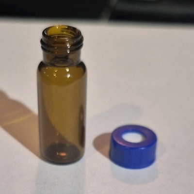  x 600 .5 oz Amber Glass Lab Vial Screw Cap  Perfume Crafts oils medicine jar