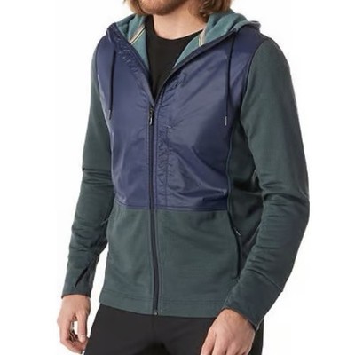 Smartwool Pine Grey Merino Sport Jacket Full Zip Hybrid Hoodie Men's Sz L NWOT
