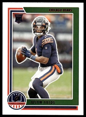2021 Panini Chronicles Justin Fields Rookie Stars and Stripes