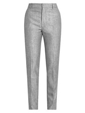McQueen Metallic Suit Silver Pants