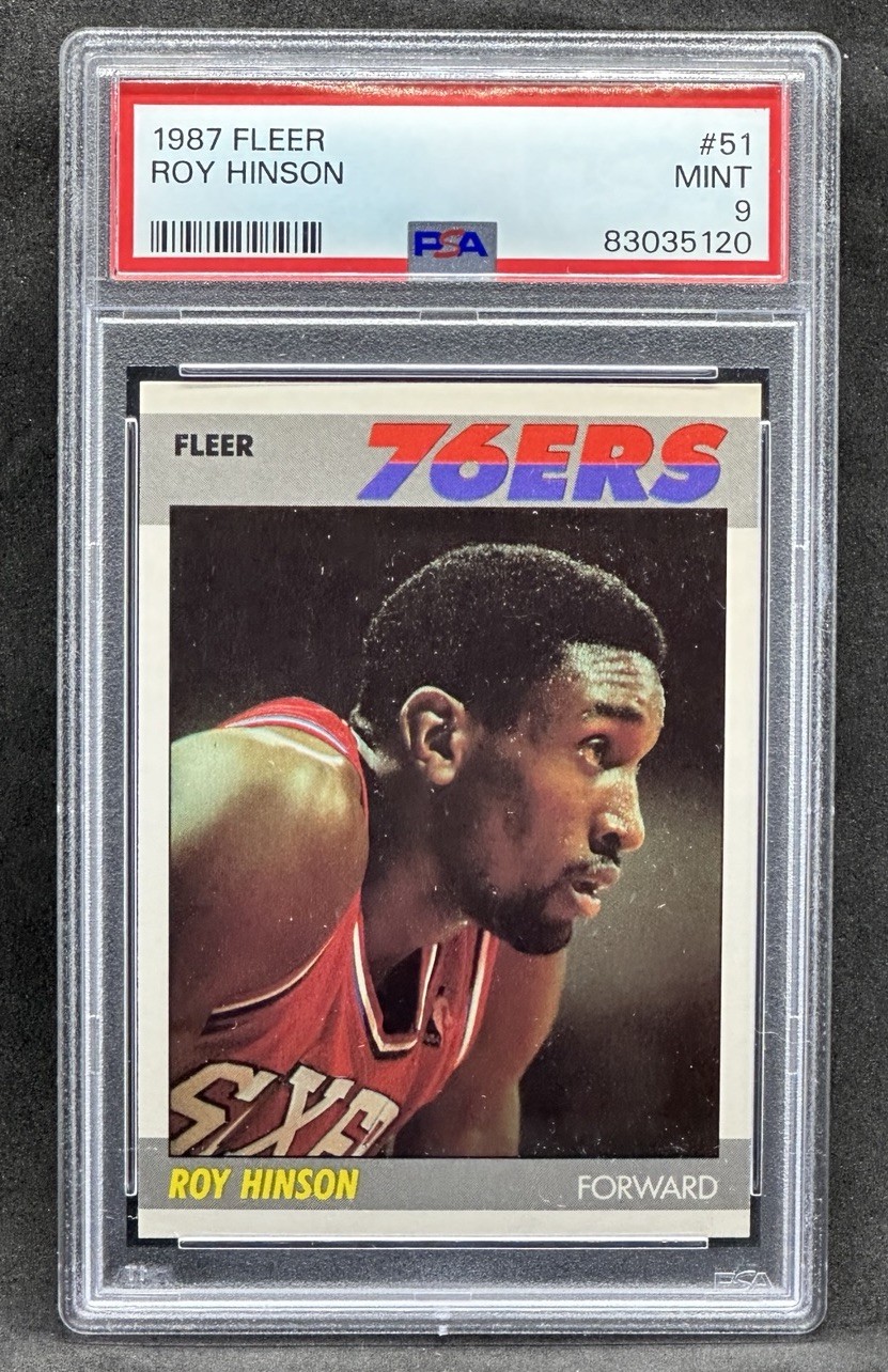 1987 Fleer Roy Hinson #51 PSA 9 MINT 76ers