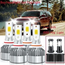 For Chevrolet Suburban 2500 2000-2006 LED Headlight Fog Light Bulbs Kit 10000lm