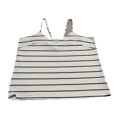 Allison Izu Max Tank Black & White Stripe Size XS