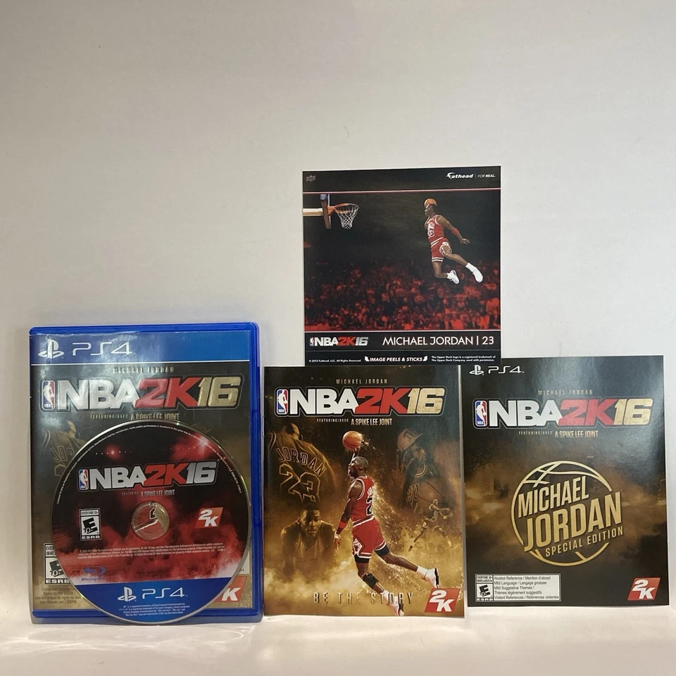 NBA 2K16 Michael Jordan Special Edition PlayStation 4 PS4 CIB Good Condition - Image 3 of 4