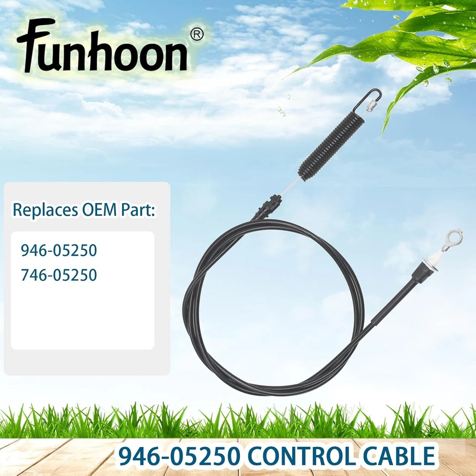 Cable de control de hoja 946-05250 para Cub Cadet CC600 CC 600 Troy-Bilt Craftsman MTD Foto 3 de 4