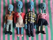 Argos Alien Family Of Four. Mum, Dad, Astrid And Rufus. Chad Valley