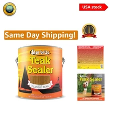 American-Made Teak Sealer - One-Coat, No Splash for All Fine Woods - 1 Gallon