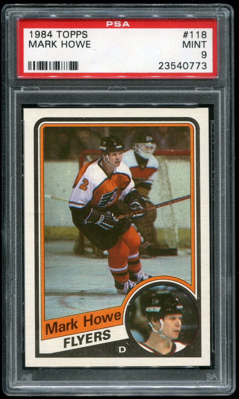 1984-85 Topps Mark Howe #118 (HOF) PSA 9 (23540773)