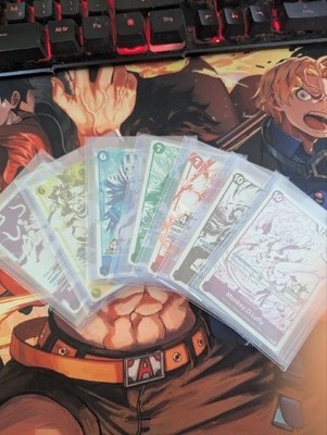  4th Anniversary STAMPED Card - Treasure Campaign Set - 7 Cards - One Piece