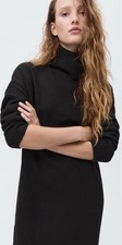 Mango Teen Girl Turtle Neck Knit Dress - XS / UK  6