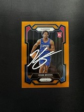 Kobe Brown signed autographed 2023-2024 prizm orange rookie card /49 GTP Clipper