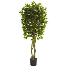 Nearly Natural 5.5-ft Ficus Tree UV Resistant Indoor/Outdoor 