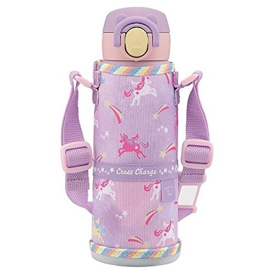 Zojirushi Wasserflasche Kinder' Becher mit Schnur 480ml Einhorn Lila SM-UA48-VZ