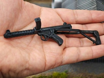 1/6 Mini gun L2A3 ABS keychain toy gift
