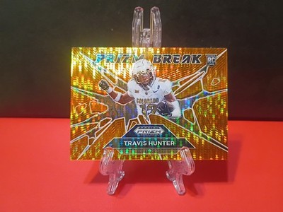2025 Panini Prizm Draft Picks - Prizm Break Travis Hunter Orange Prizm /75