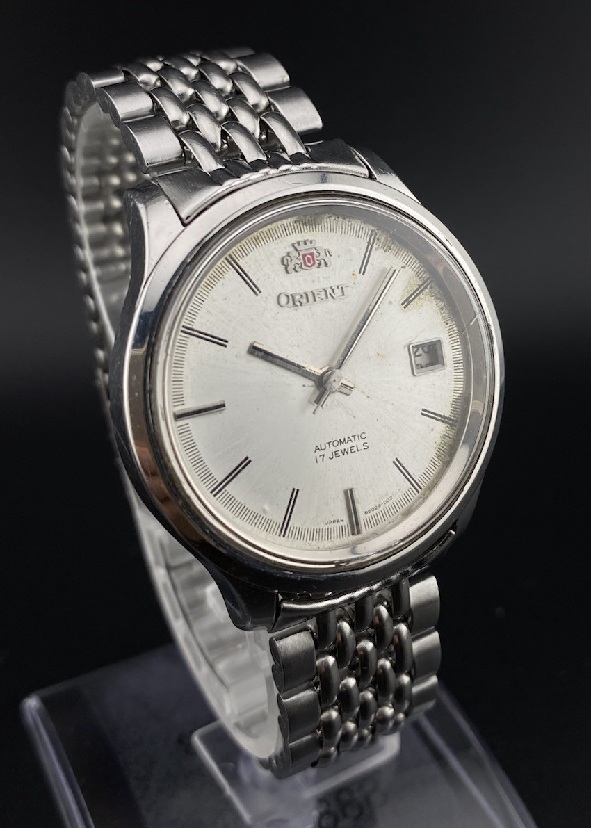 Vintage Orient Automatic Date Dial Stainless Stee… - image 3
