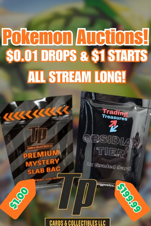 $1 Start Pokemon Auctions | Packs, Bundles, Boxes w/ Josh & Katie