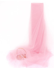 63" X 10 Yards Light Pink Tulle Fabric Tulle Roll Bolt for Tutu Skirt DIY Sewing