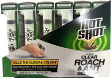 6 PACK - Hot Shot Ultra Clear Roach and Ant Gel Bait Killer Poison Queen Colony