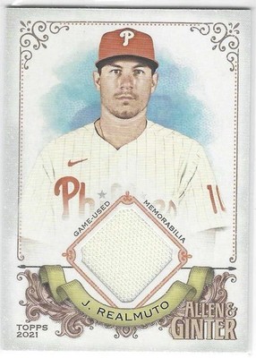 J.T. Realmuto 2021 Topps Allen & Ginter Full-Size Game-Used Relic #AGA-JTR