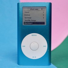 Apple iPod Mini 2a Generazione 6GB Lettore MP3 - Blu (Raro, Da Collezione) Funzionante