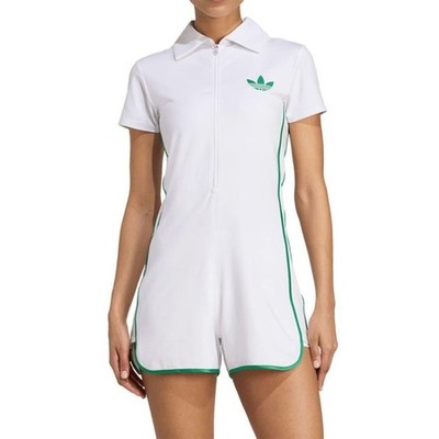 Adidas Pro One Piece Zip Shorts Romper  Jumpsuit Tennis Pickleball White M NWT