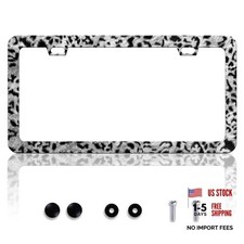 License Plate Frame Cheetah License Plate Frames Grey Black Leopard Print License Plate Frame Cheetah License Plate Frames Grey Black Leopard Print