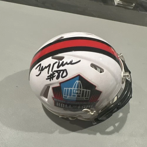 Jerry Rice autograph Hall of Fame 49ers Mini Beckett