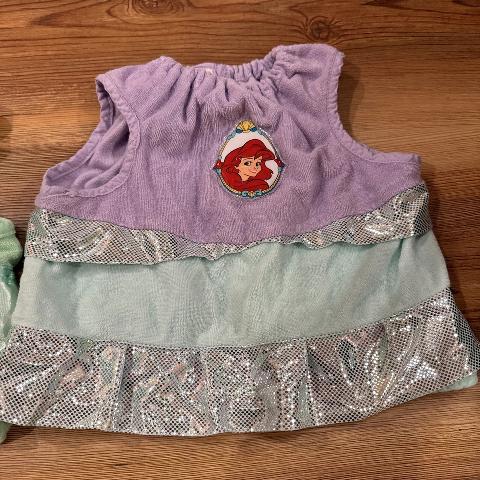 Disney Tinker Bell y Sirenita Vestido Infantil Púrpura Verde Azulado Disfraz (31) Foto 3 de 4