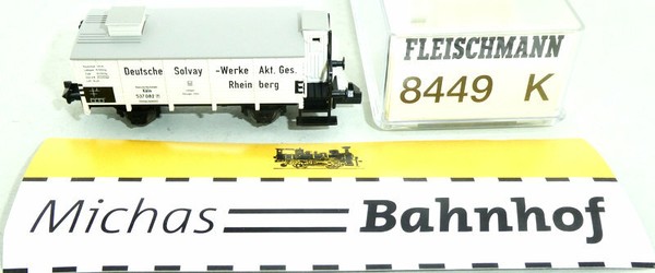 Fleischmann Gaskesselwagen Bhs Solvay-Werke Rheinberg Neu 1:160 Ovp 8449 HS2 µ-image