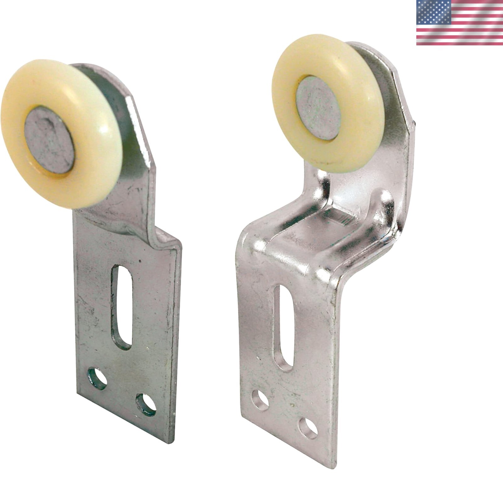 1-Inch Zinc Sliding Closet Door Roller Kit for Smooth Screen Doors