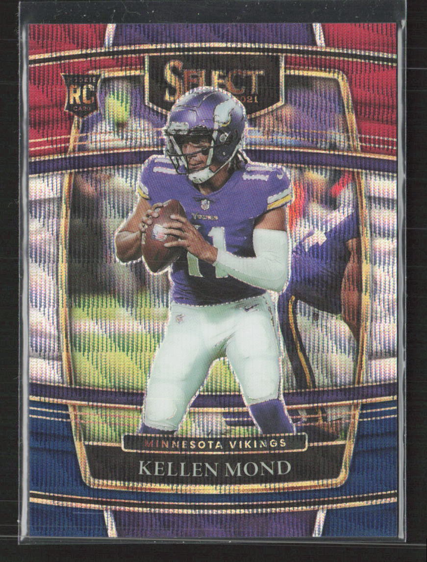 2021 Panini Select #64 Kellen Mond Tri-Color Prizm #/249 Minnesota Vikings (X)