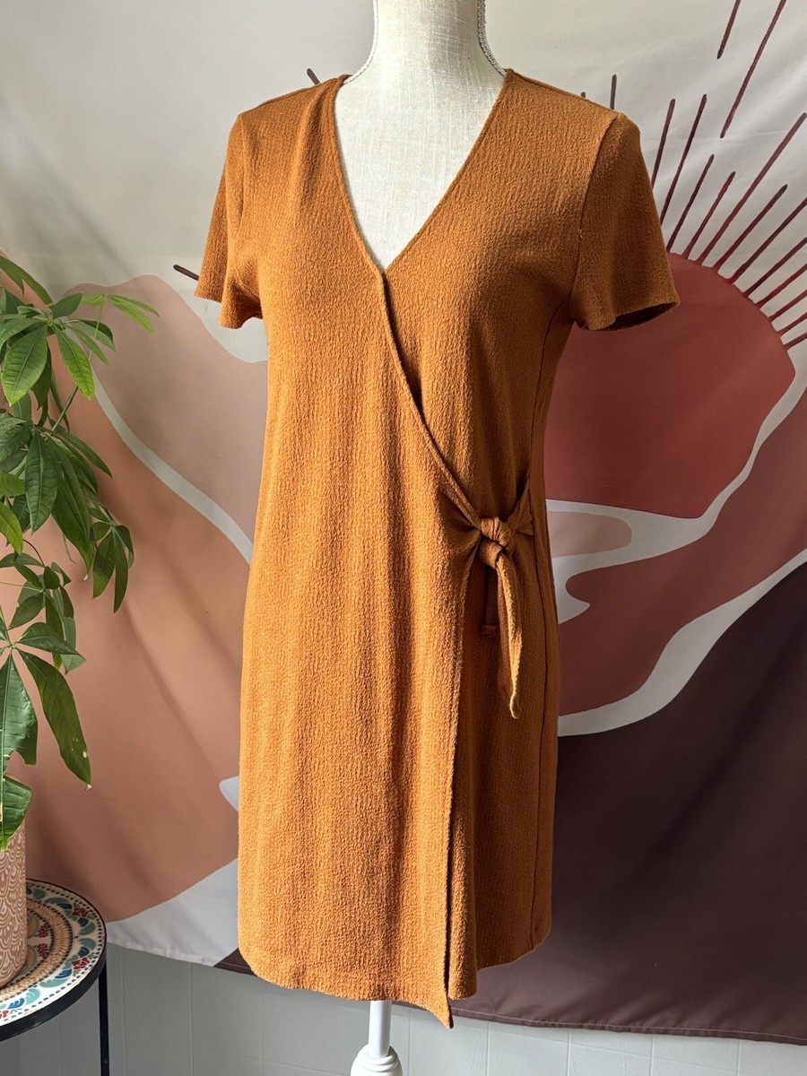 texture & thread short sleeve side tie dress Madewell Women's Texture & Thread Short-Sleeve Side-Tie Dress Size Small