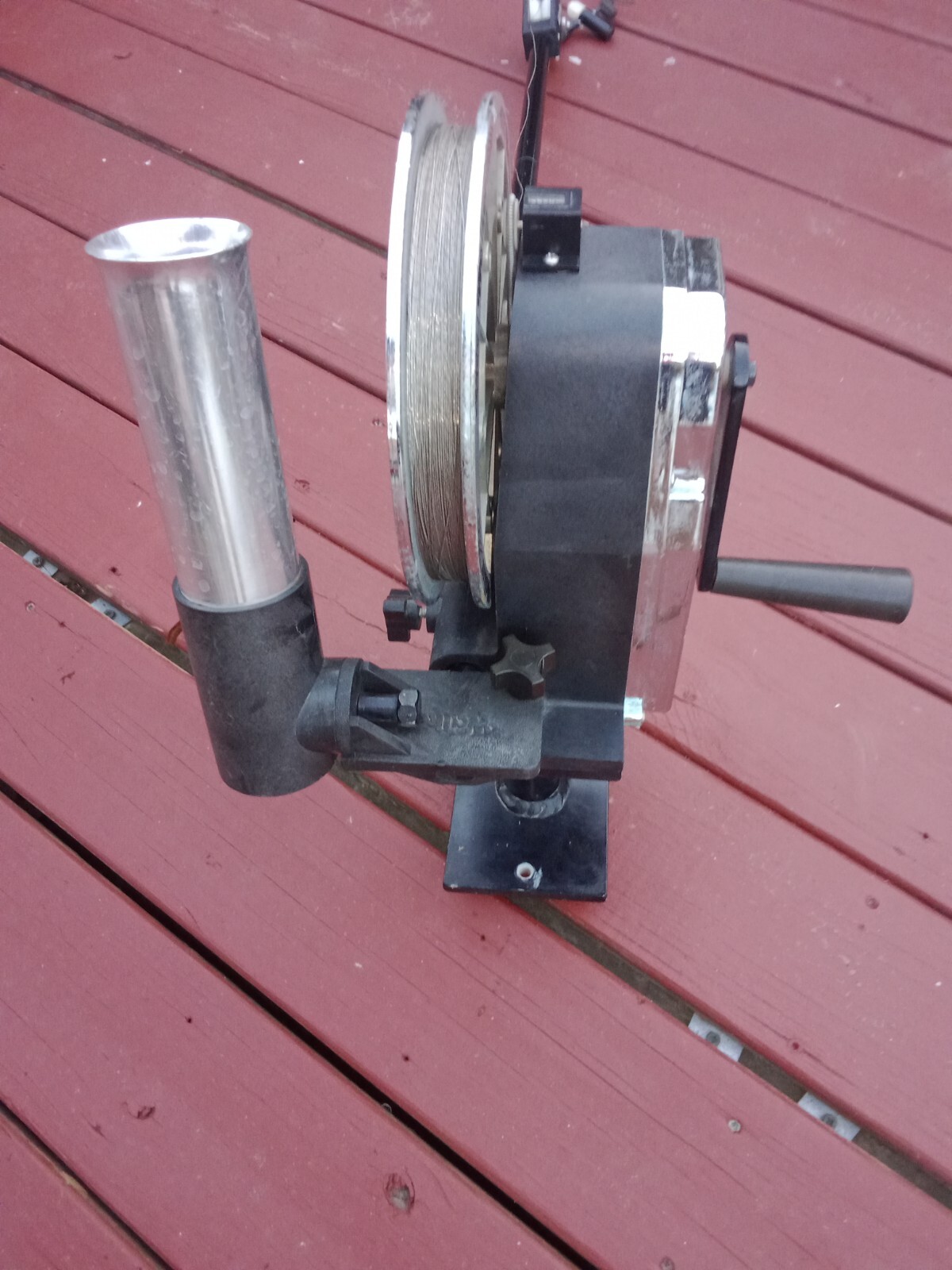 WALKER DOWN RIGGER WITH 3 EXTENSIONS AND BASE eBay