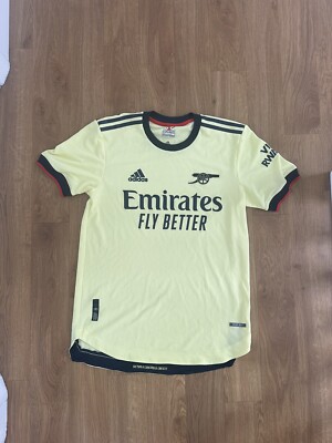 arsenal 21/22 Away Yellow Shirt Authentic UK