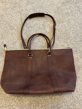 Sseko Leather Large Travel Bag W/handles And Straps New