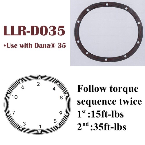 Differential Cover Gasket D035 for Jeep Wrangler TJ YJ JK AMC Dana 35 Rear Axles - Picture 3 of 9