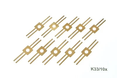 MARKENLOS K33/10x Kontakte Radschleifer KaModel für Wagenbeleuchtung TT/N, 10St