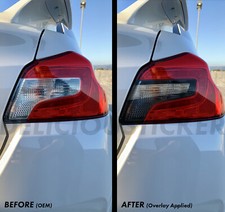 Euro Style Smoke Tail Light Rear Tint Overlays Vinyl Precut For 2015-2021 Wrx