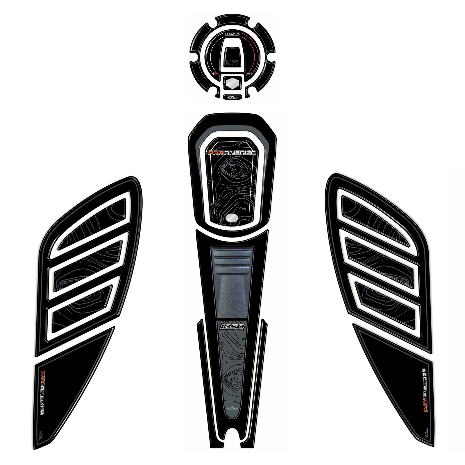 Kit Adesivi 3d Protezioni Serbatoio Harley Davidson compatibili Pan America 1250