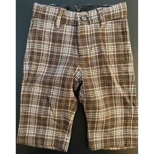 Janie and Jack Baby Plaid Club Pant Boys 3-6m Brown Wool Blend Resort Chino