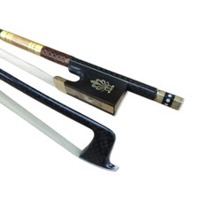 3pcs Carbon Fiber Violin Bow 4/4 AAA Bow Hair Straight Abalone Ebony Bow Frog