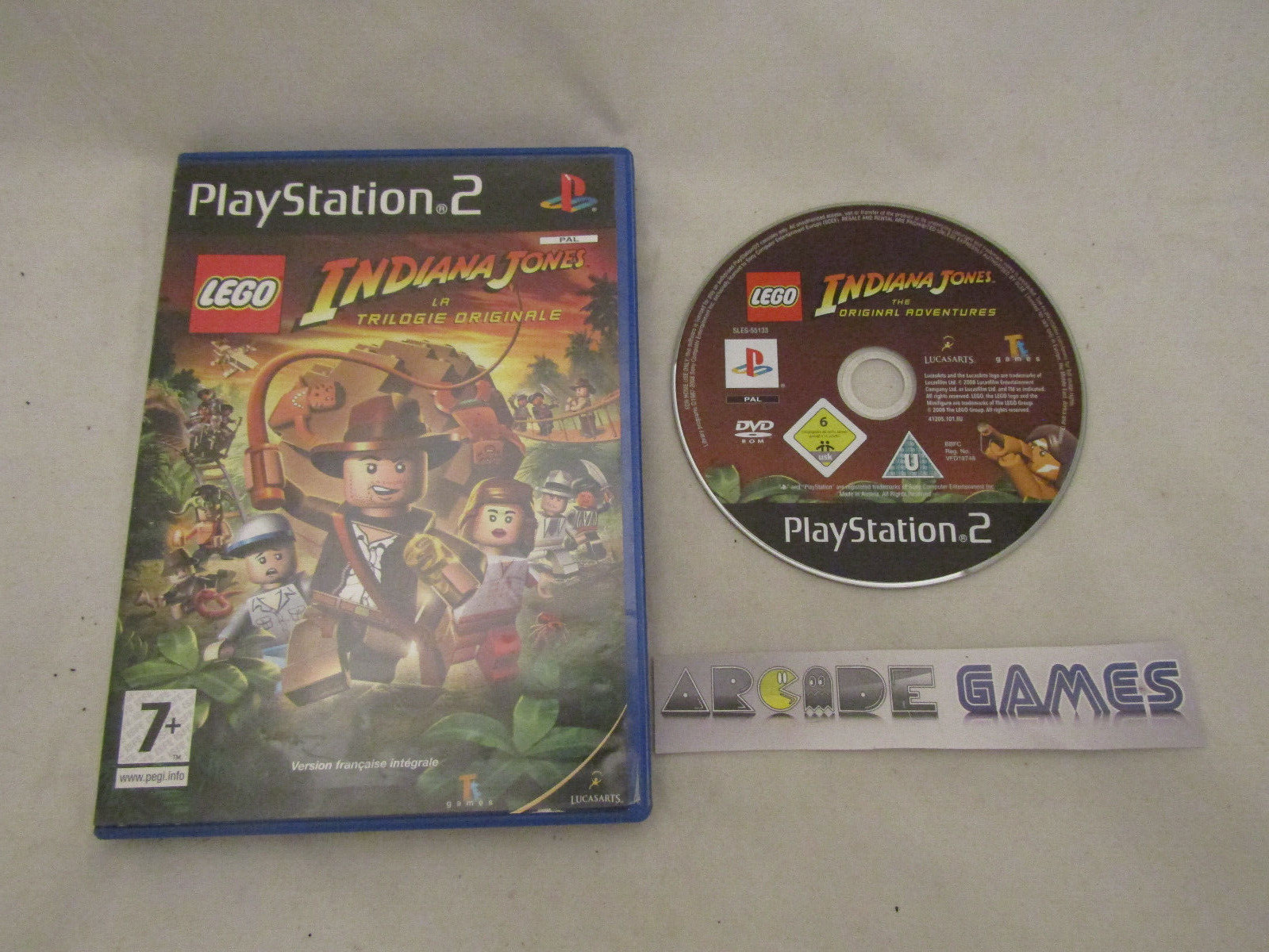 LEGO INDIANA JONES LA TRILOGIE ORIGINALE PS2 PLAYSTATION 2 (vendeur pro)