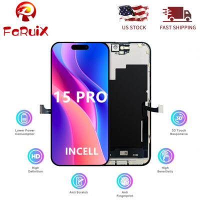 For iPhone 15 Pro A2848 A3101 Screen Replacement LCD Sceen & 3D Touch Assembly
