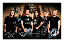 Iron Maiden Signed A4 Photo Print Autograph Music
