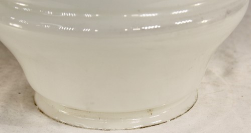 Antique Art Deco Milk Glass Lamp Lighting Globe Shade Acorn Shape #2 - Picture 6 of 16
