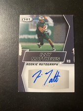 2019 SAGE HIT Autographs Black #A102 Izzy Matthews - Poor Condition Look At Pics