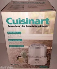 CUISINART CIM-22WPC 1 1/2 QT. Frozen Yogurt-Ice Cream & Sorbet Maker -OPEN BOX  