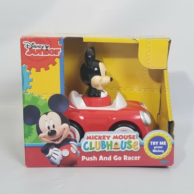 mickey mouse push and go car
